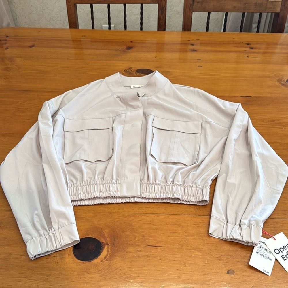 NWT Open Edit Crop Utility Jacket - Picture 6 of 13
